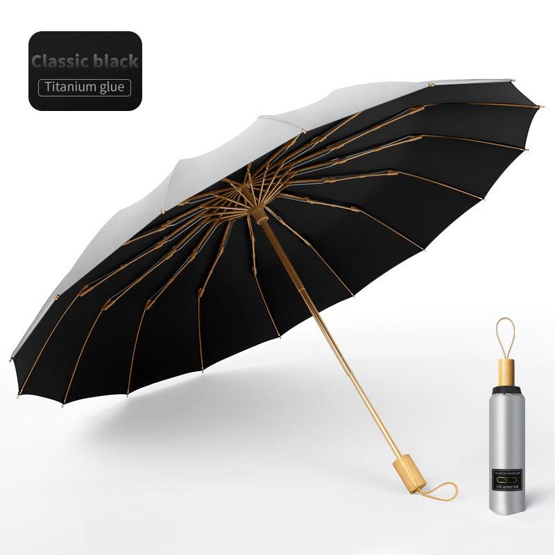 Umbrelă pliabilă portabilă cu 16 nervuri Umbrelă de soare argintie pentru călătorii Umbrelă de soare Super protecție solară Anti-ultravioletă UPF50+