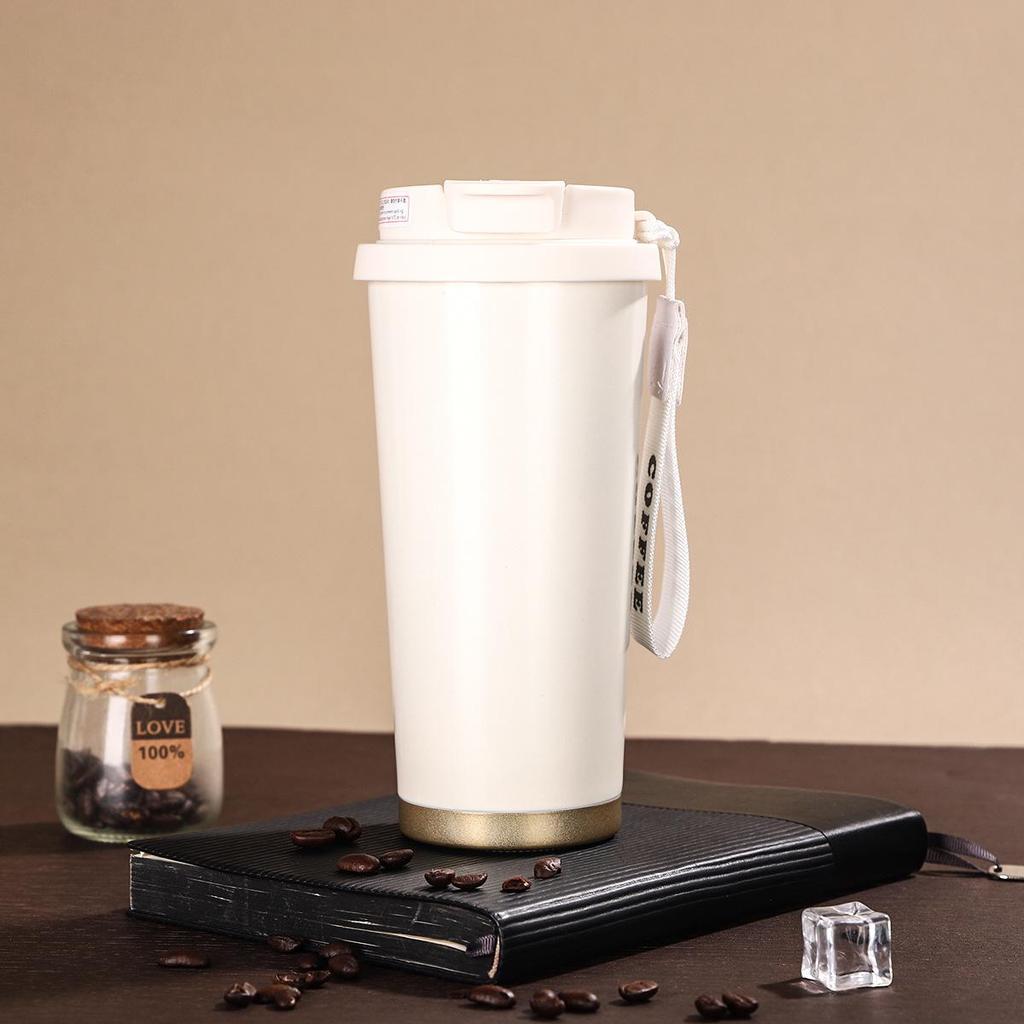Lily High-Value Thermos Mug with Straw for Students - Large Capacity for Coffee & Water