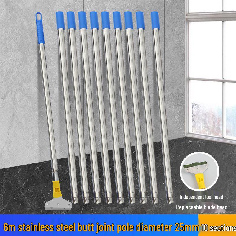 Telescopic Long Handle Heavy Duty Scraper for Grout and Glue Removal