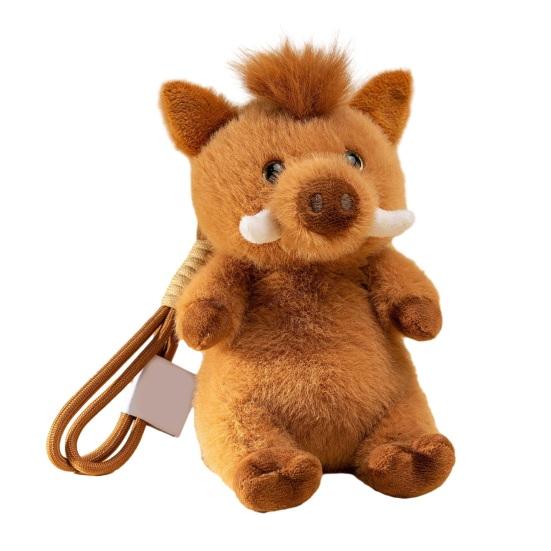 Plush Pendant Ergonomic Wrist Guard Cartoon Wild Boar Design Dual Scene Wrist Rest Fluffy Wrist Support