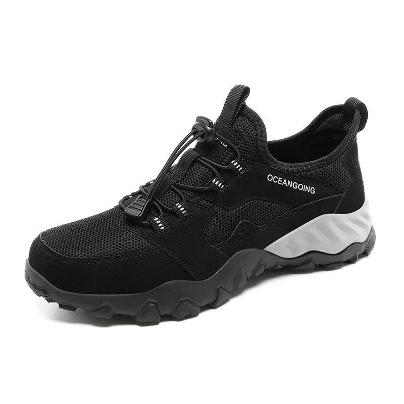 Breathable Hollow Mesh Shoes Men'S Sports Shoes Men'S One-Pedal Lightweight Non-Slip Outdoor Casual Creek Shoes