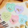 5/10/20PCS Colored PVC Heart-shaped Jewelry Self Sealing Bag Wedding Christmas Love Gift Sealed Bag Candy Packaging Bag