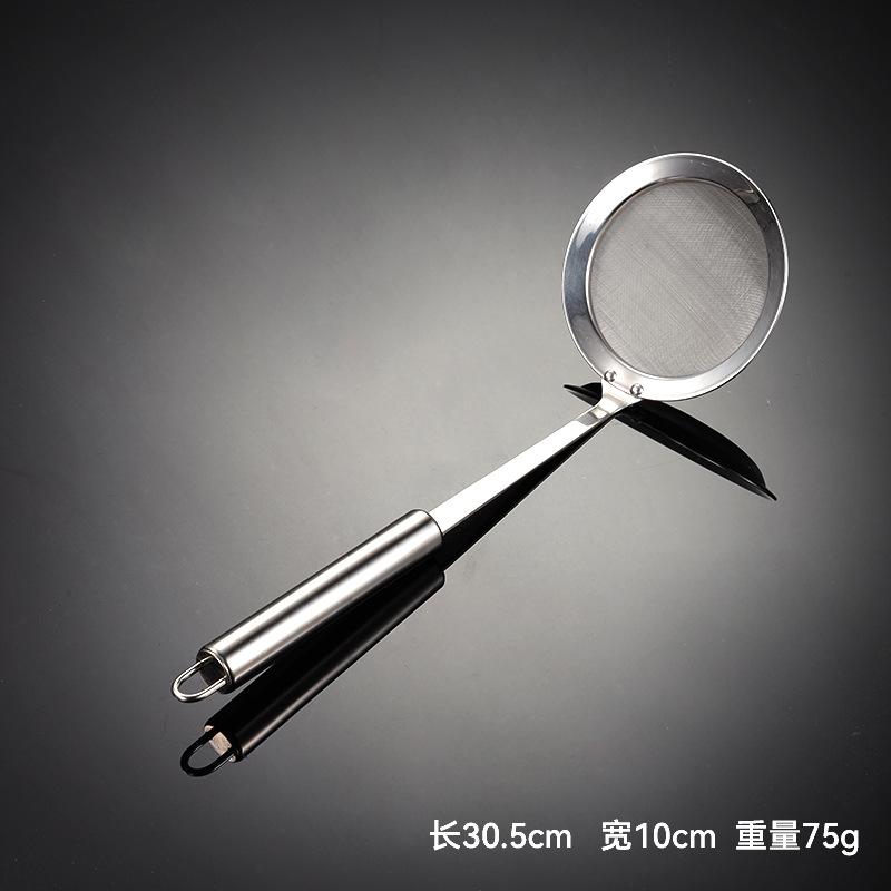 201 Edelstahlgriff Ölsieb Sieb Hot Pot Suppe Öl Schaum Ölabscheider Gadget 304 Maschenweite Multi-Spezifikation