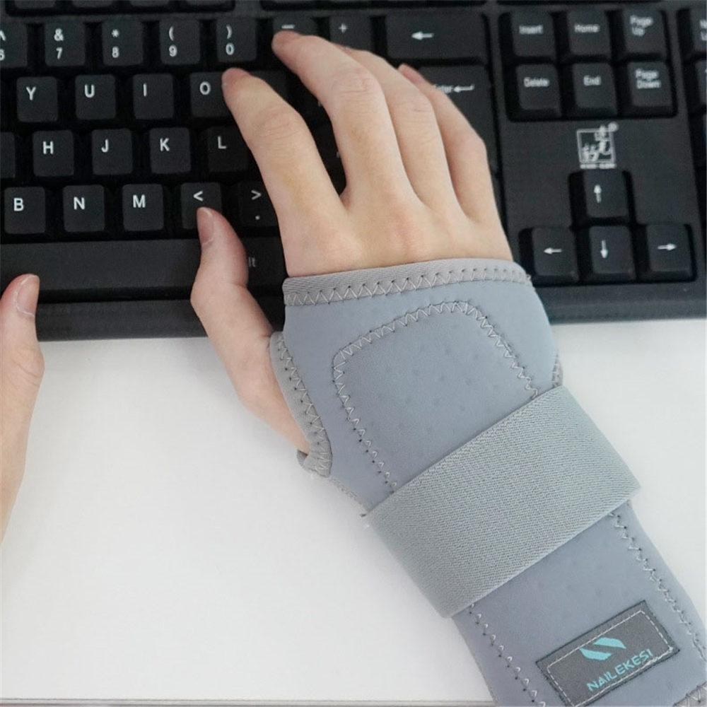 Splints Wrist Support Wraps Carpal Tunnel Hand Wrist Brace Protector Compression Adjustable Wristband Strap for Fitness Gym Pain