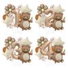 Cake Bear Birthday Hat Aluminum Film Balloon Party Background Props Daisy Birthday Kindergarten Digital Arrangement