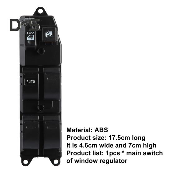 Spínač oken Přední strana pohonu ABS 84820-12480 Spínač ovládání oken pro Corollu