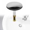43mm Bathtub Plug Adjustable Bath Pop Up Waste Stopper Plug Only Flat Seal Brass Bathroom Tub Drain Drainer Strainer Accessories