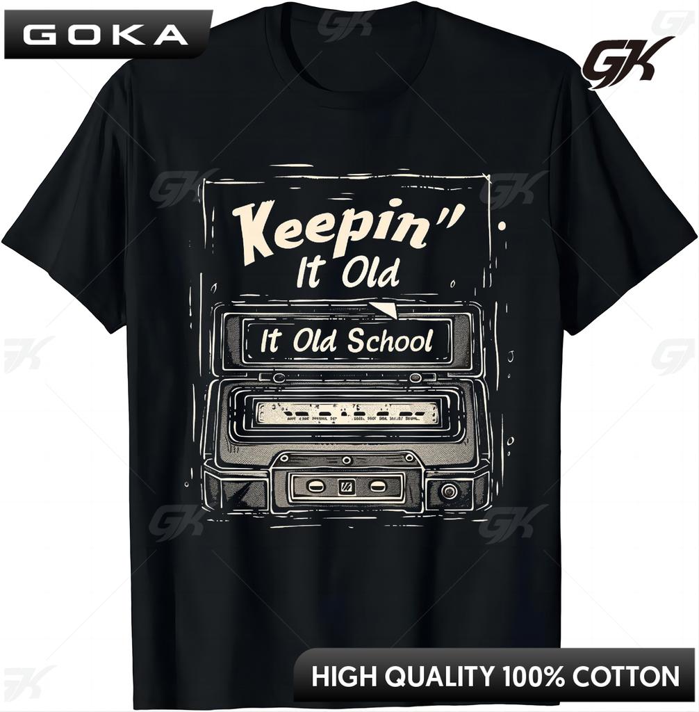 Old School Hip Hop 80s 90s Vintage Mixtape Cassette Tape TShirt  Y2k Top  Shirts for Unisex Clothes Round Short Sleeved Tops