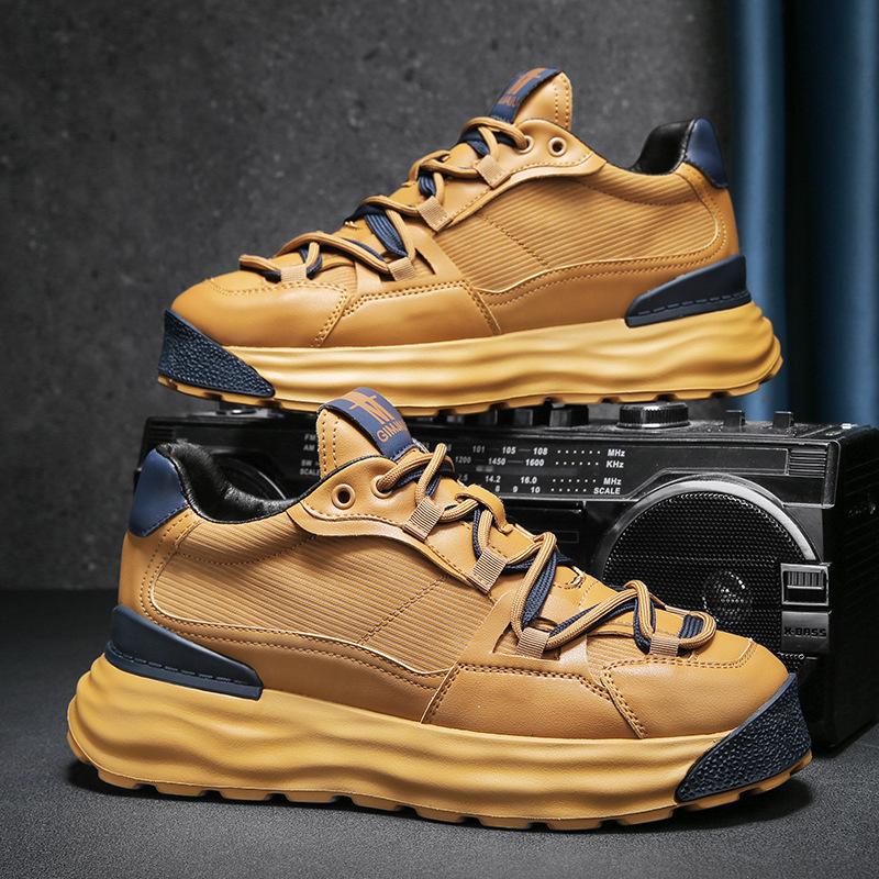 Sales Men's Shoes Summer Breathable  New Trend All-match Black Sneakers Men's Work Non-slip Shoes