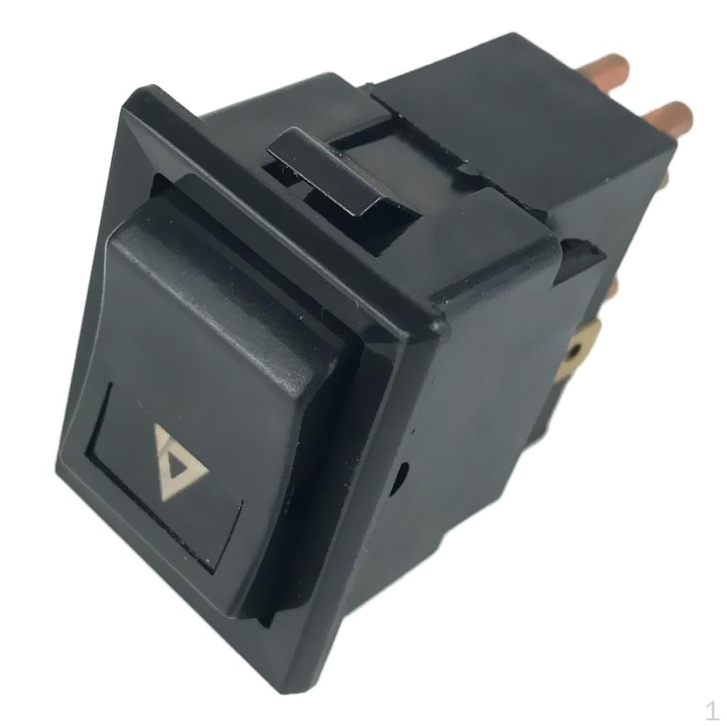 Black Plastic Hazard Warning Lamp Switch for 6N2 (1999-2001) Hatchback