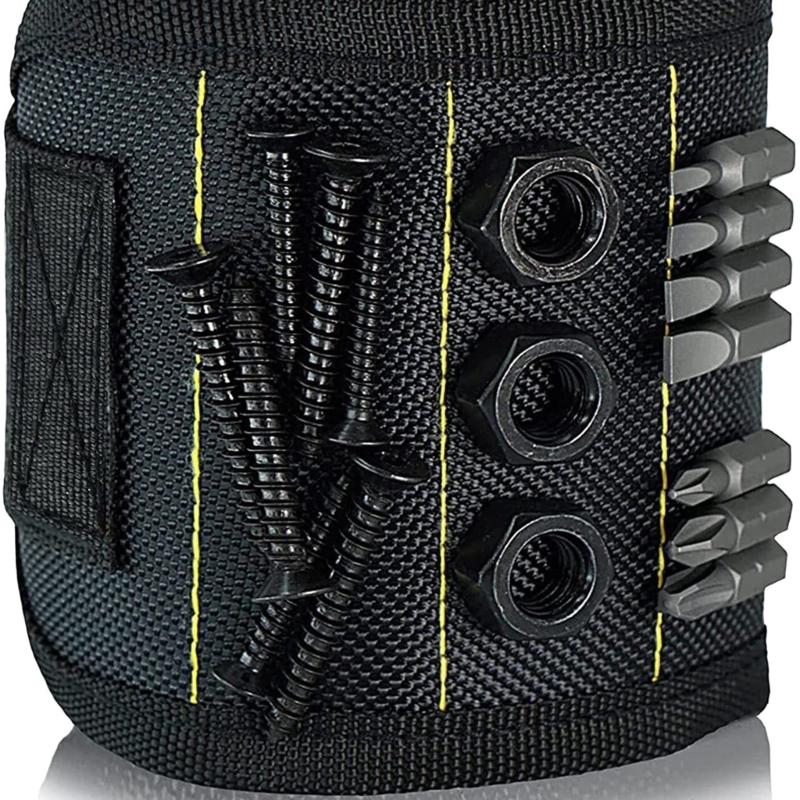 Magnetický náramek se silnými magnety Drží šrouby Vrtáky Podpora zápěstí Gadget Držáky nástrojů pro elektrikáře Pásky