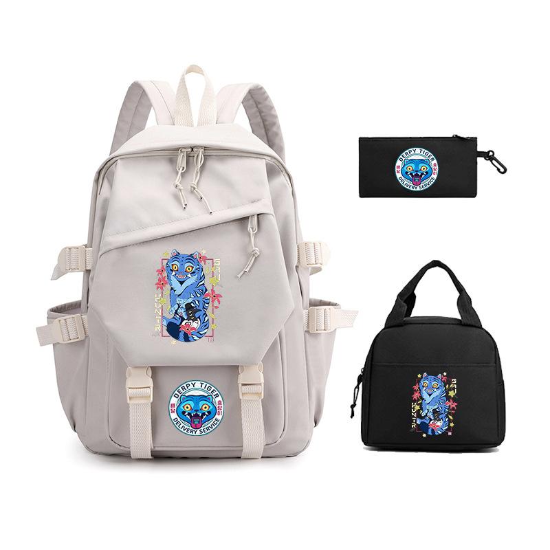 Demon Hunter Girl Group has the same peripheral cartoon printing children's backpack lightweight primary and secondary school schoolbag
