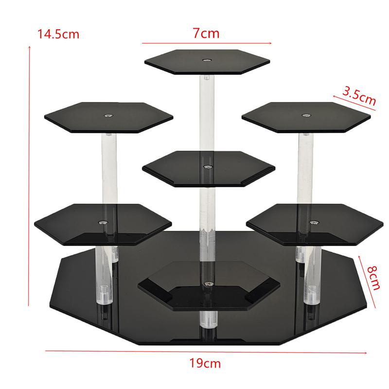 

Акриловая подставка для дисплея Шестиугольная подставка для хранения и демонстрации косметики и ювелирных изделий Подставка для инструментов для коллекционирования Подставка для дисплея гарнитуры Good Guy