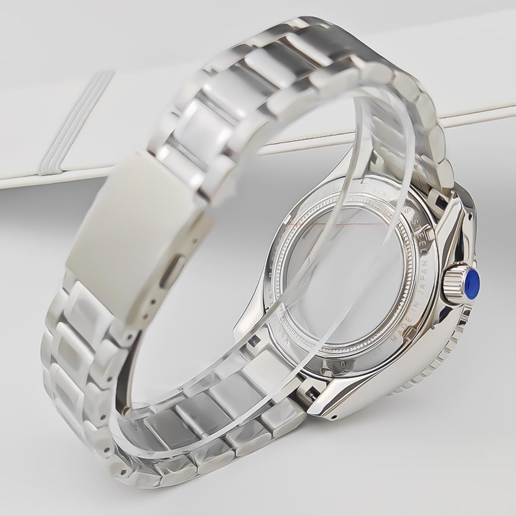 44mm Watch Bezel Case Strap Fit 32mm Dial For Seiko Grand GMT NH35/34/36/4R35A/4R36A Automatic Movement Sapphire Mod Parts