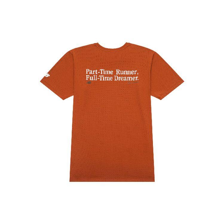 

New Balance Hypersports Designer Series Quick-Dry Running Base Layer Short Sleeve T-Shirt Unisex Tops Orange NEE25031-BUR