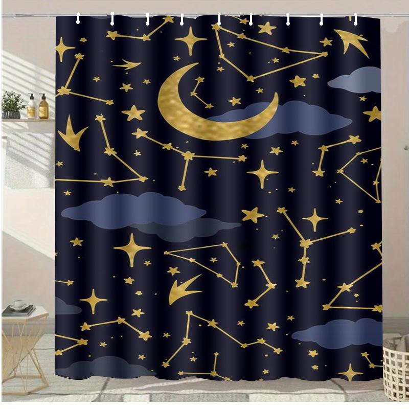 Sunset in Hawaii Washable Dirt-Resistant Shower Curtain Shower Head waterproof Polyester Bath Curtain For Home Decor Accessories