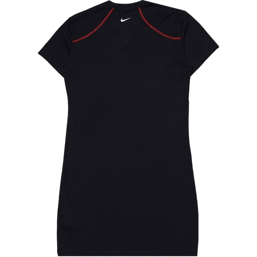 Nike Vêtements de sport Imprimé Logo Confortable Col Rond Manches Courtes Sport Robe Femmes robes Noir HF5955-010