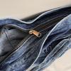 Large Capacity Commuter Tote Bag Women's Denim Shoulder Crossbody Bag