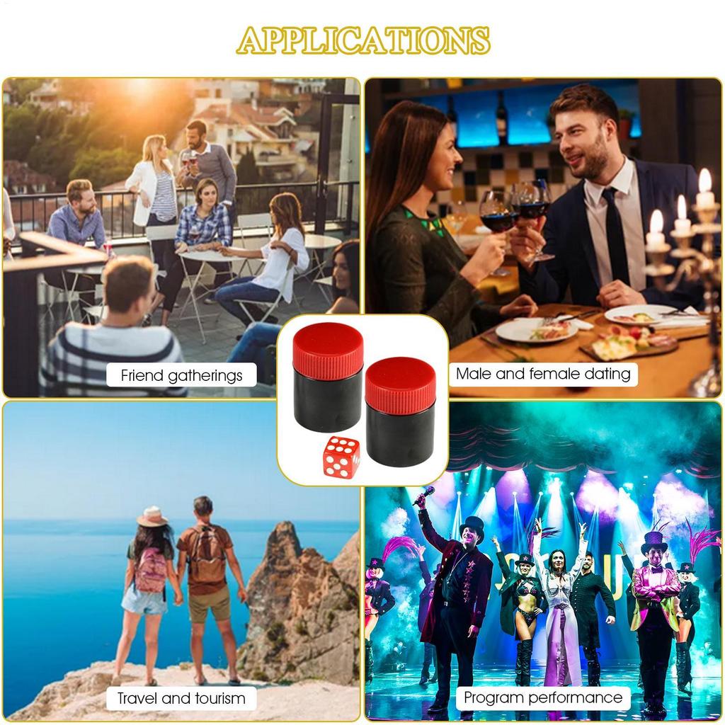 Magic Dice Trick Easy Magic Tricks Dot Number Change Dice Trick For Kids Joke Prank Toys Party Carnival Fun Favors