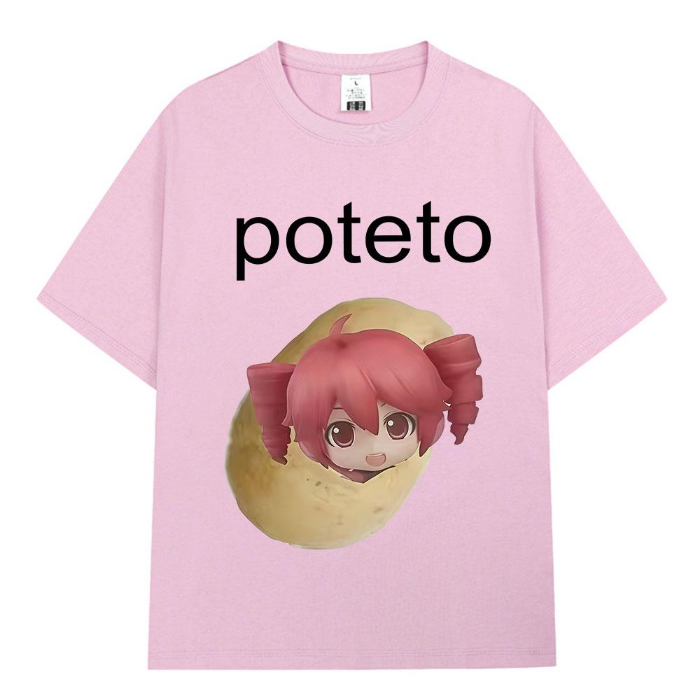 Kasane Teto T Shirt Funny Cute Unisex Women Clothing Fashion Harajuku Tshirts Summer Cotton Oversized Casual Short Sleeve Tshirt