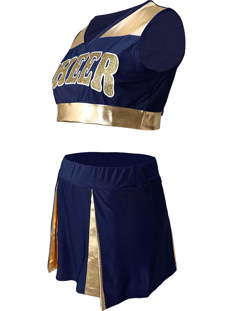Damen Cheerleading Wettbewerbs Tanzkostüm Set – Kurzer Rock