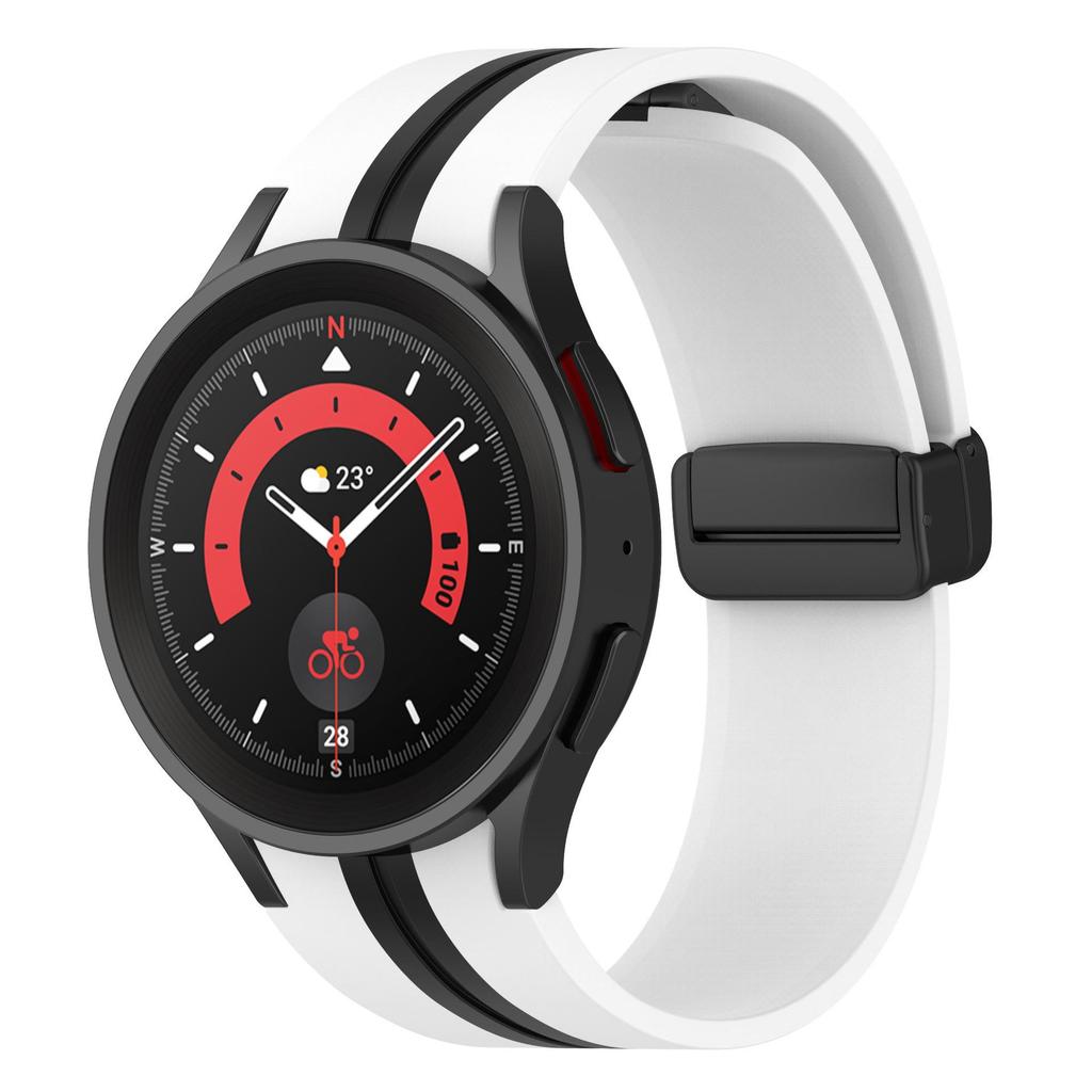 20mm Silicone Strap For Samsung Galaxy Watch 7/6/5/4 40mm 44mm 5Pro 45mm Magnetic Bracelet Galaxy Watch 6 Classic 47/43mm Band