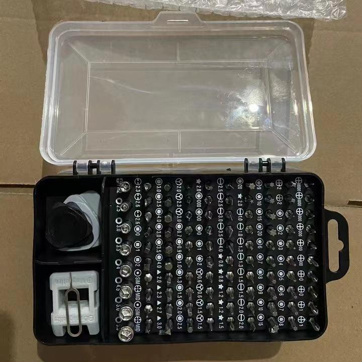 115-in-1 Chrom-Vanadium-Stahl Telefon- & Uhrenreparatur Schraubendrehersatz