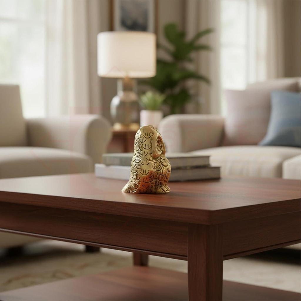 Brass Owl Statue |Zonal Placement-WestOwl Statue for Good Luck