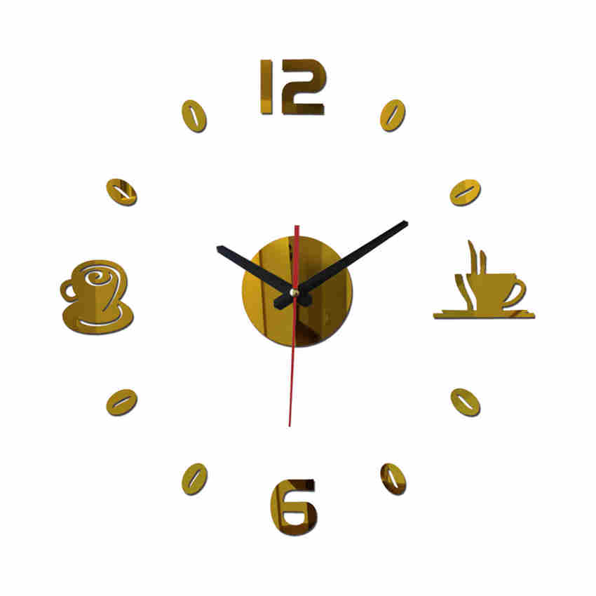 3D Wall Stickers Type Clock DIY Removable Art Decal Sticker Home Living Room Decoration