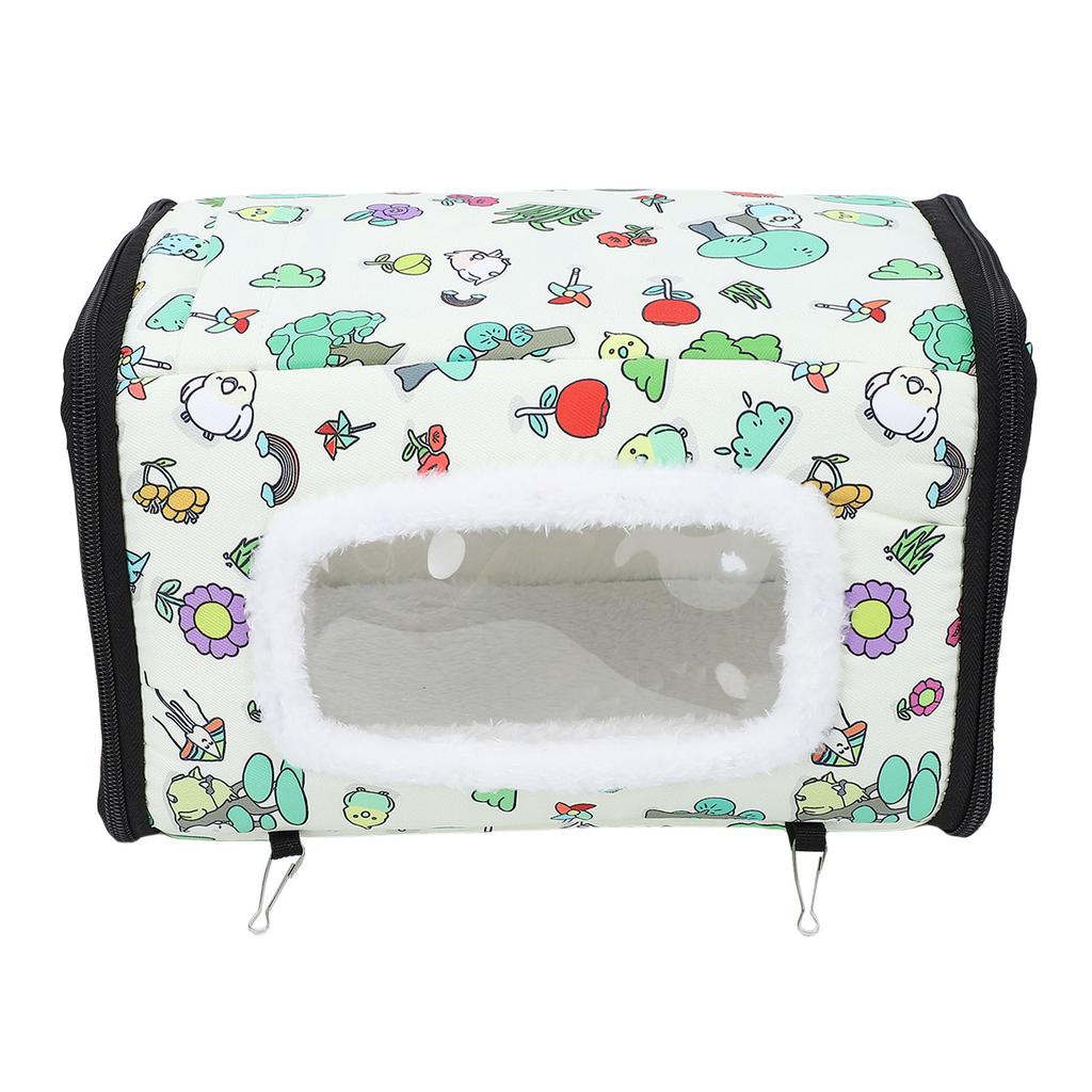 Winter Warm Bird House Cotton Hanging Hammock Bird Sleeping Bed Cage for Budgies Parakeets Cockatiels L