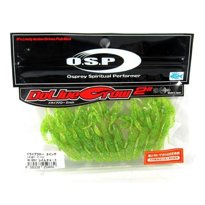 O.S.P DoLive Craw 2 inch W007 Lime Chartreuse