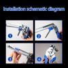 Professional Animal Cage Installation Pliers Set With 600 M Clips Antislip Handle For Farm Use Upholstery Installation