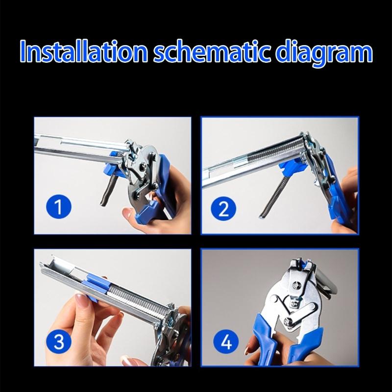 Professional Animal Cage Installation Pliers Set With 600 M Clips Antislip Handle For Farm Use Upholstery Installation