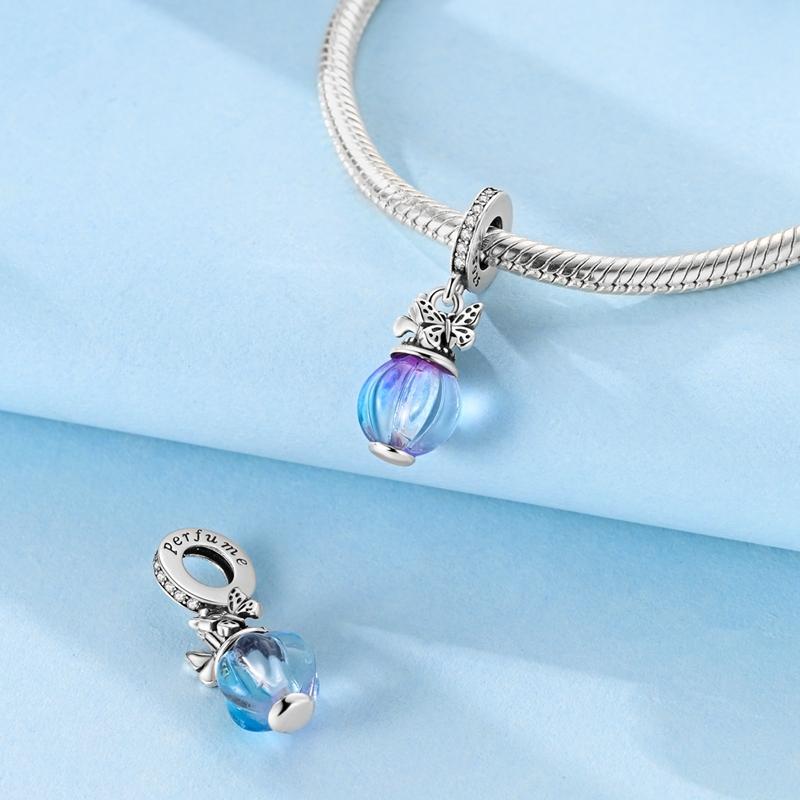 

Original Copper Charms Beads Colorful Butterfly Pendants For Women Girls Bracelet Necklace Making Gifts