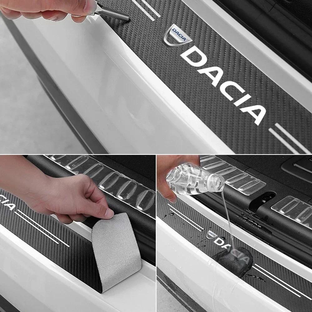 1 szt. Ochronna Naklejka na Zderzak Tylnych Drzwi Bagażnika Samochodu dla DACIA Spring Logan Duster Sandero Lodgy Bigster Stepway Dokker Jogger