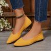 2025 new fashion pointed casual single shoes women's spring and autumn large size one-pedal flat-soled single shoes women's cloth