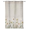Vintage Background Flowers Window Curtain Living Room Luxury Valance Curtain for Bedroom Home Kitchen Decor Curtain