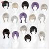 Rafayel Zayne Xavier Sylus Caleb Cosplay Wig Unisex Short Anime Wig Heat Resistant Synthetic Hair Halloween Party Wigs + Wig Cap