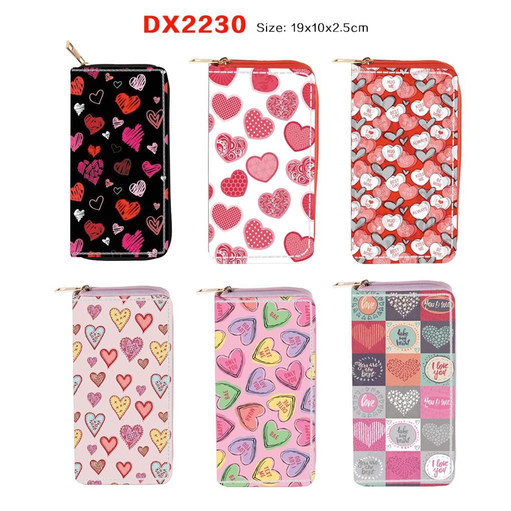 New Cartoon Love Long Zipper Wallet Card Bag Wallet
