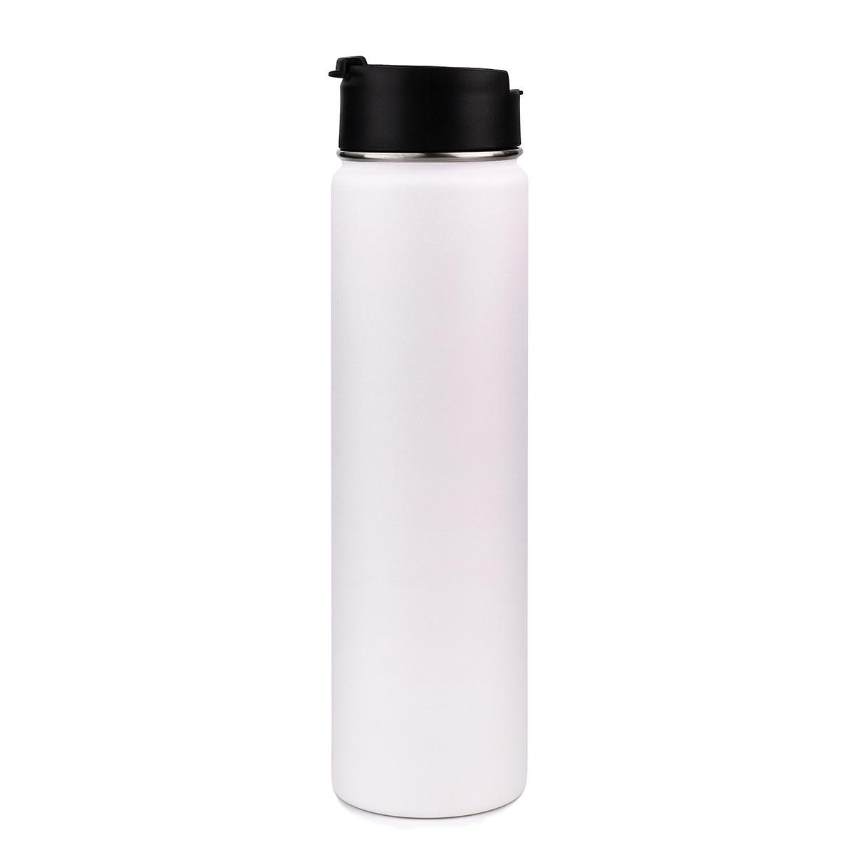 

Explosion gradual change color water cup 304 double stainless steel thermal insulation cup 24oz outdoor sports kettle 750ml белый