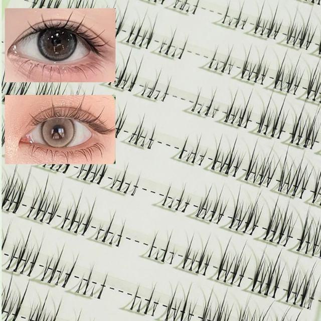 Violeta - Мультипак накладных ресниц-пучков без клея (Различные дизайны) LS-19370