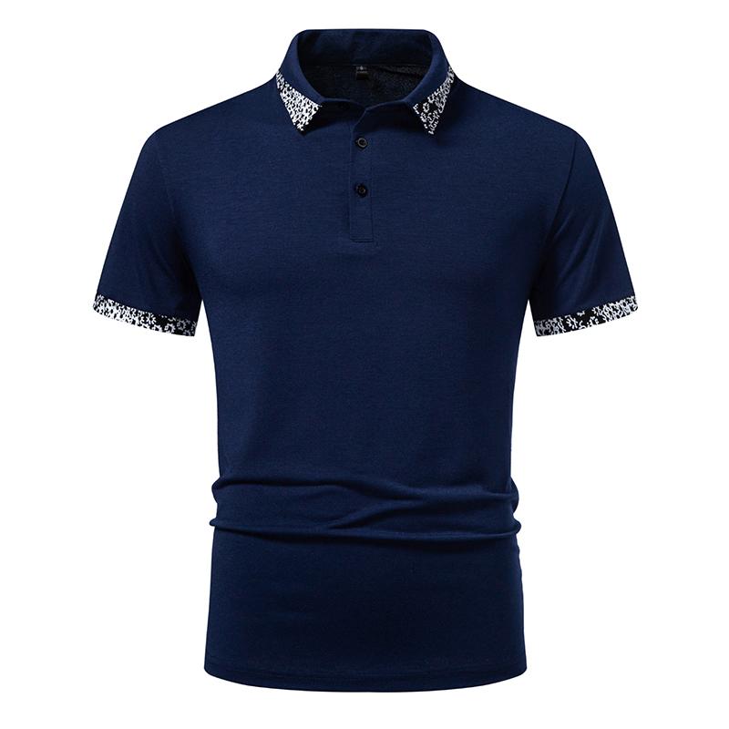 Polo Para Hombre Man Summer Tee Shirt Homme De Luxe Fashion Patchwork Short Sleeve Mens Polos Shirts Business Golf Wear