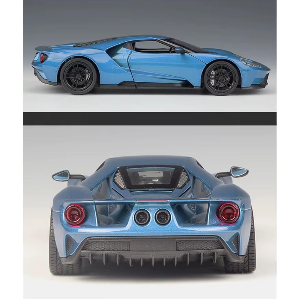 Welly 1/24 Ford GT 2017 Supersportwagen Legierungsauto Modell Diecast Spielzeugfahrzeuge Simulation Hobbys Sammlerauto Spielzeug Kinder Geburtstagsgeschenk