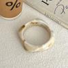 Bohemian Acrylic Bangle Smudging Retro  Hand Ring Creative Irregular Wide Bracelet  Gift