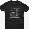 JDM Legenden Sterben Nie R34 GTR Auto T-Shirt - Geschenk für Autoenthusiasten
