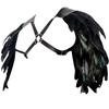 Feather Cloak Gothic Shoulder Armor Double Shoulder Medieval Guards  Pirate Cosplay