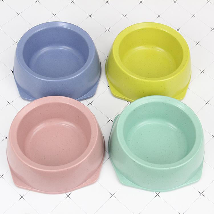 Bamboo Fiber Pet Bowl - Dog & Cat Feeder with Macaron Colors in Large, Medium, Small Sizes