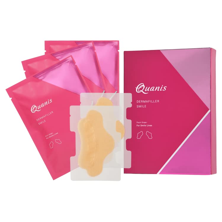 

Official Quonis Derma Filler Smile Pack Patches x 3 Microneedle Needle Mouth Hyaluronic 3-Use (2 Bags) [High-Density Patches, Patches, Packs, Care,