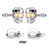 Skull Head LED Amber Turn Signal Universal 10mm Screw Blinkers Motorcycle Indicator Light for 12V Cruiser Chopper Scooter Dirt Bike