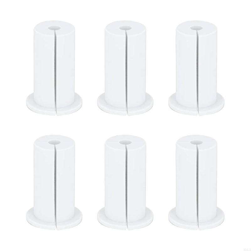 MXLA 6Pcs Rubber Cable Routing Protective Sleeve Wall Grommets for Cables